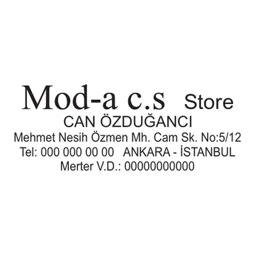 Kaşe baskı örneği